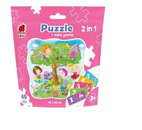 PUZZLE 2W1 WRÓŻKI W SASZETCE UKŁADANKA MINI GRA NAUKA LICZENIA ROTER KAFER PUZZLE 2W1 WRÓŻKI W SASZETCE UKŁADANKA MINI GRA NAUKA LICZENIA ROTER KAFER