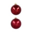 Ekskluzywna Bombka Choinkowa od Kamai Christmas Decoration - Kolor Burgund, Komplet 4 Sztuk