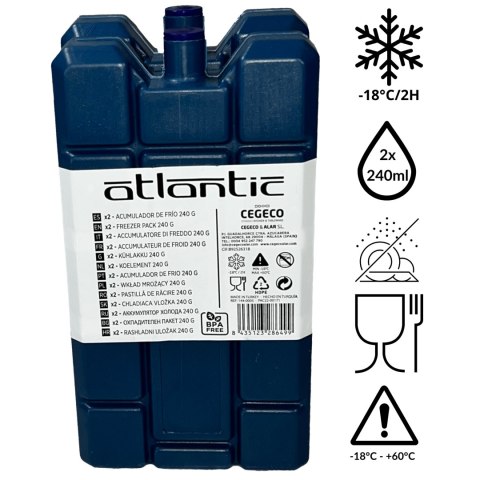 Wkład mrożący ATLANTIC KAMAI 2x240ml Wkład mrożący ATLANTIC KAMAI 2x240ml