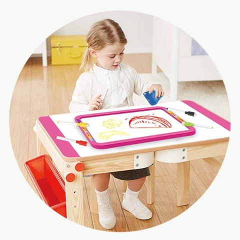 ZESTAW KREATYWNY TABLICA 3W1 MALOWANIE PISAKI LED ZESTAW KREATYWNY TABLICA 3W1 MALOWANIE PISAKI LED