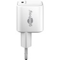 Goobay 65370 USB-C USB-C TM Dual Fast Charger (36 W), White | Goobay 5370 USB-C USB-C TM Dual Fast Charger (36 W)