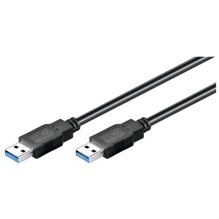 Goobay | Male | USB 3.0 plug (type A) | Male | USB 3.0 plug (type A) | 3 m | Black | Black USB cable Male 9 pin USB Type A 3 m M