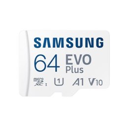 Samsung | MicroSD Card | EVO Plus | 64 GB | microSDXC Memory Card | Flash memory class U1, V10, A1