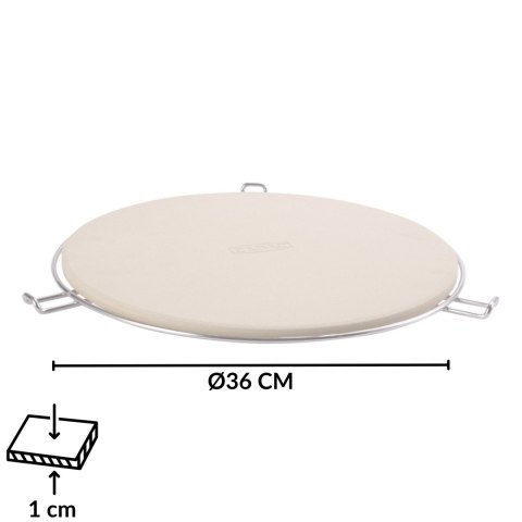 KAMIEŃ DO PIZZY CADAC 36CM Z UCHWYTAMI DO CARRI PODSTAWKA Z RĄCZKAMI KAMIEŃ DO PIZZY CADAC 36CM Z UCHWYTAMI DO CARRI PODSTAWKA Z RĄCZKAMI