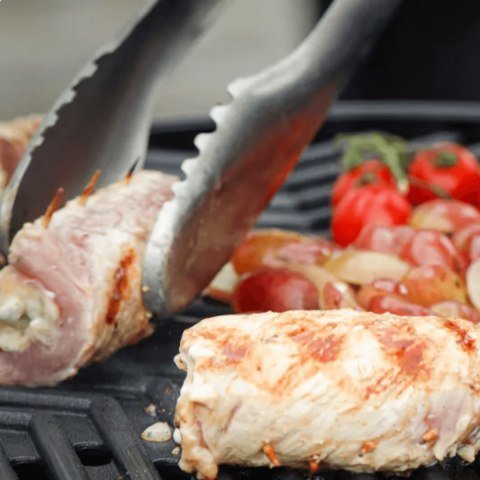 SZCZYPCE BBQ ZE STALI NIERDZEWNEJ Z ANTYPOŚLIZGOWYM UCHWYTEM NAKŁADKI SZCZYPCE BBQ ZE STALI NIERDZEWNEJ Z ANTYPOŚLIZGOWYM UCHWYTEM NAKŁADKI