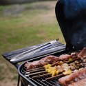 SZCZYPCE BBQ ZE STALI NIERDZEWNEJ Z ANTYPOŚLIZGOWYM UCHWYTEM NAKŁADKI