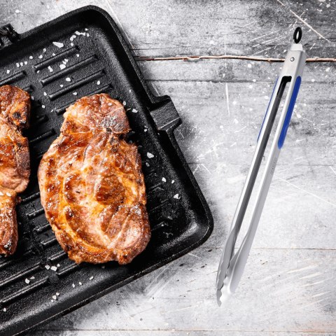 SZCZYPCE BBQ ZE STALI NIERDZEWNEJ Z ANTYPOŚLIZGOWYM UCHWYTEM NAKŁADKI SZCZYPCE BBQ ZE STALI NIERDZEWNEJ Z ANTYPOŚLIZGOWYM UCHWYTEM NAKŁADKI