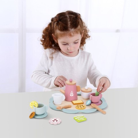 TOOKY TOY Popołudniowa Herbatka Drewniany Zestaw Serwis TOOKY TOY Popołudniowa Herbatka Drewniany Zestaw Serwis