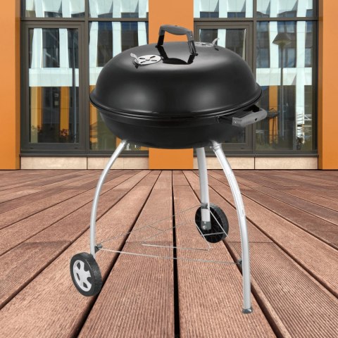 GRILL WĘGLOWY OGRODOWY CHARCOAL MATE Z POKRYWĄ EMALIOWANA STAL GRILL WĘGLOWY OGRODOWY CHARCOAL MATE Z POKRYWĄ EMALIOWANA STAL