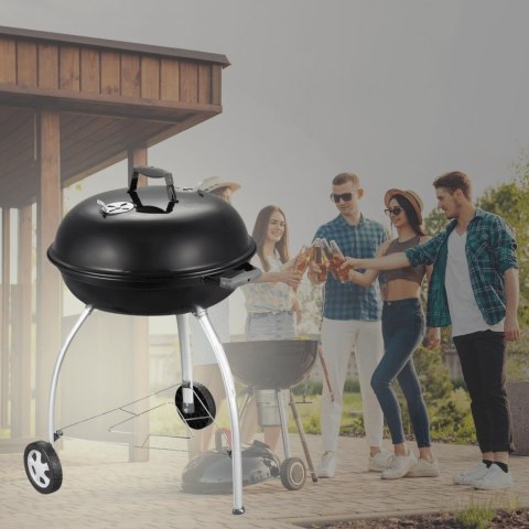 GRILL WĘGLOWY OGRODOWY CHARCOAL MATE Z POKRYWĄ EMALIOWANA STAL GRILL WĘGLOWY OGRODOWY CHARCOAL MATE Z POKRYWĄ EMALIOWANA STAL