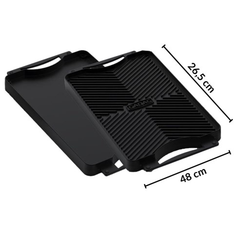 PŁYTA GRILLOWA OBUSTRONNA TEFLON 26,5X48CM PŁYTA GRILLOWA OBUSTRONNA TEFLON 26,5X48CM