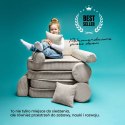 MeowBaby® Aesthetic Sztruksowa sofa dziecięca Premium, brązowa