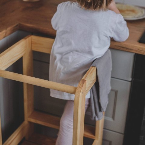 MeowBaby® Kitchen Helper, Drewniany Pomocnik Kuchenny dla Dziecka, Naturalny MeowBaby® Kitchen Helper, Drewniany Pomocnik Kuchenny dla Dziecka, Naturalny