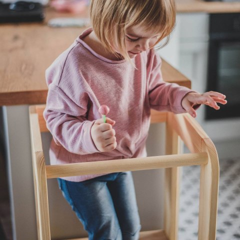 MeowBaby® Kitchen Helper Drewniany Pomocnik Kuchenny dla Dziecka, Szary MeowBaby® Kitchen Helper Drewniany Pomocnik Kuchenny dla Dziecka, Szary