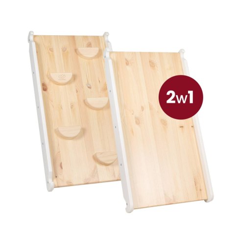 MeowBaby® Drewniana Drabinka 60x61cm i Zjeżdżalnia-Ścianka Wspinaczkowa 2w1, Zestaw dla Dzieci, Drewniana, Naturalna MeowBaby® Drewniana Drabinka 60x61cm i Zjeżdżalnia-Ścianka Wspinaczkowa 2w1, Zestaw dla Dzieci, Drewniana, Naturalna