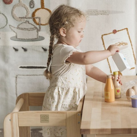 MeowBaby® Kitchen Helper, Drewniany Pomocnik Kuchenny dla Dziecka, Naturalny MeowBaby® Kitchen Helper, Drewniany Pomocnik Kuchenny dla Dziecka, Naturalny