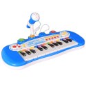 ELEKTRONICZNE PIANINO KLAWISZE ORGANY DLA DZIECI EFEKTY ŚWIETLNE MIKROFON