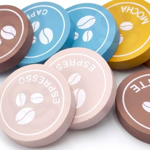 TOOKY TOY Drewniany Ekspres do Kawy Kawiarnia Barista TOOKY TOY Drewniany Ekspres do Kawy Kawiarnia Barista