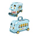 Animal park dinosaur bus with 9 animals