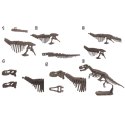 ZESTAW MAŁY CHEMIK WYBUCHOWY WULKAN WYKOPALISKA DINOZAURÓW EKSPERYMENTY 2W1