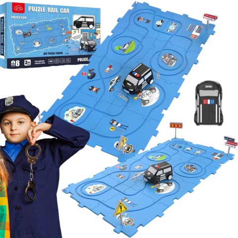 DUŻY TOR SAMOCHODOWY PUZZLE UKŁADANKA POLICJA ZNAKI DROGOWE LABIRYNT DUŻY TOR SAMOCHODOWY PUZZLE UKŁADANKA POLICJA ZNAKI DROGOWE LABIRYNT