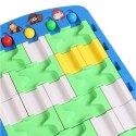 GRA LOGICZNA TOR KULKOWY ZESTAW UKŁADANKA EDUKACYJNA KLOCKI PUZZLE KULKI