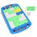 GRA LOGICZNA TOR KULKOWY ZESTAW UKŁADANKA EDUKACYJNA KLOCKI PUZZLE KULKI