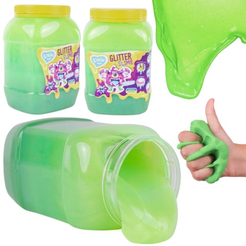 Mega Duży Glutek Rozciągliwy Masa Slime Antystresowy Dwukolorowy 1150 ml