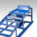 RAMPA RAMPY Z PODNOŚNIKIEM HYDRAULICZNYM 2 szt. NIEBIESKIE MAX 2000KG