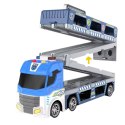 MEGA CIĘŻARÓWKA GARAŻ POLICJA TOR SAMOCHODOWY WYRZUTNIA RESORAKI LED