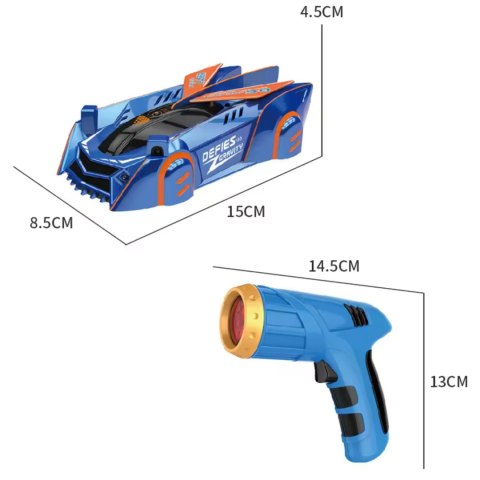 SAMOCHÓD JEŻDŻĄCY PO ŚCIANACH ZDALNIE STEROWANY RC PISTOLET LASER LED SAMOCHÓD JEŻDŻĄCY PO ŚCIANACH ZDALNIE STEROWANY RC PISTOLET LASER LED