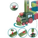 UKŁADANKA ZESTAW KLOCKÓW DOMINO TOR KOLEJOWY ELEKTRYCZNA LOKOMOTYWA