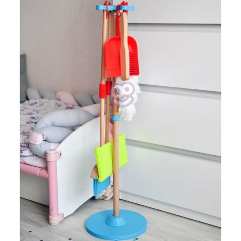TOOKY TOY Drewniany Zestaw do Sprzątania dla Dzieci 6 el. TOOKY TOY Drewniany Zestaw do Sprzątania dla Dzieci 6 el.