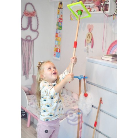 TOOKY TOY Drewniany Zestaw do Sprzątania dla Dzieci 6 el. TOOKY TOY Drewniany Zestaw do Sprzątania dla Dzieci 6 el.
