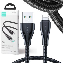 Kabel USB-A / Lightning Joyroom S-UL012A11 120cm 2.4A w oplocie czarny