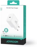 Ładowarka sieciowa Joyroom JR-TCF06 20W PD 3.0 QC 3.0 1x USB-C biała + kabel