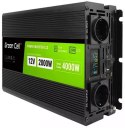 PRZETWORNICA NAPIĘCIA Green Cell PowerInverter LCD 12V -> 230V 2000W/4000W CZYSTA SINUSOIDA