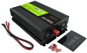 PRZETWORNICA NAPIĘCIA Green Cell PowerInverter LCD 12V -> 230V 2000W/4000W CZYSTA SINUSOIDA