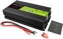 PRZETWORNICA NAPIĘCIA Green Cell PowerInverter LCD 24V -> 230V 3000/6000W CZYSTA SINUSOIDA