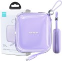 Powerbank Joyroom Jelly Series JR-L002 10000mAh 22.5W PD QC z kablem 1x USB-A 1x USB-C fioletowy