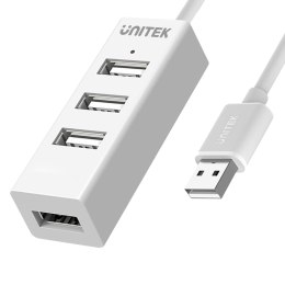 Adapter Unitek Y-2146 HUB 4xUSB 2.0 mini biały