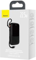 Powerbank Baseus Qpow Digital Display PPQD060101 10000mAh 22,5W PD QC 3.0 1x USB-A 2x USB-C + KABEL