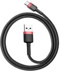 KABEL USB-A -> USB-C Baseus Cafule CATKLF-A91 50cm 3A QC 3.0 CZARNO-CZERWONY W OPLOCIE