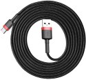 KABEL USB-A -> USB-C Baseus Cafule CATKLF-C91 200cm 2A QC 3.0 CZARNO-CZERWONY W OPLOCIE