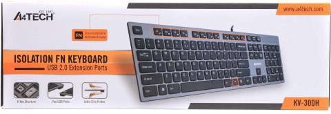 Klawiatura przewodowa A4tech KV-300H USB szary Klawiatura przewodowa A4tech KV-300H USB szary