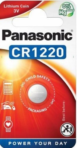 Bateria CR1220 1BL PANASONIC 3V 35mAh (1 szt.)