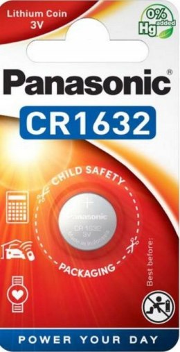 Bateria CR1632 1BL PANASONIC 3V 140mAh (1 szt.)