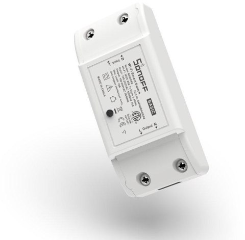 SONOFF BASIC R2 inteligentny bezprzewodowy przełącznik przekaźnik sterownik Wi-Fi biały SONOFF BASIC R2 inteligentny bezprzewodowy przełącznik przekaźnik sterownik Wi-Fi biały