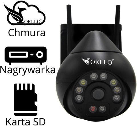 Kamera IP Orllo Z8 Pro WiFi Zewnętrzna Obrotowa Night Color 4MP Kamera IP Orllo Z8 Pro WiFi Zewnętrzna Obrotowa Night Color 4MP