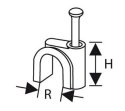 UCHWYT Z GWOŹDZIEM DO PRZEWODÓW OKRĄGŁYCH FLOP-O3 (100szt.)